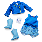 September Sapphire Sparkle Outfit for 18-inch Dolls G1