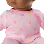 Bitty Baby® Doll #1 with black hair in Pastel Pink C6