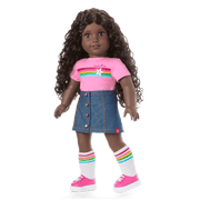 Truly Me™ 18-inch Doll #127 with curly dark-brown hair U7