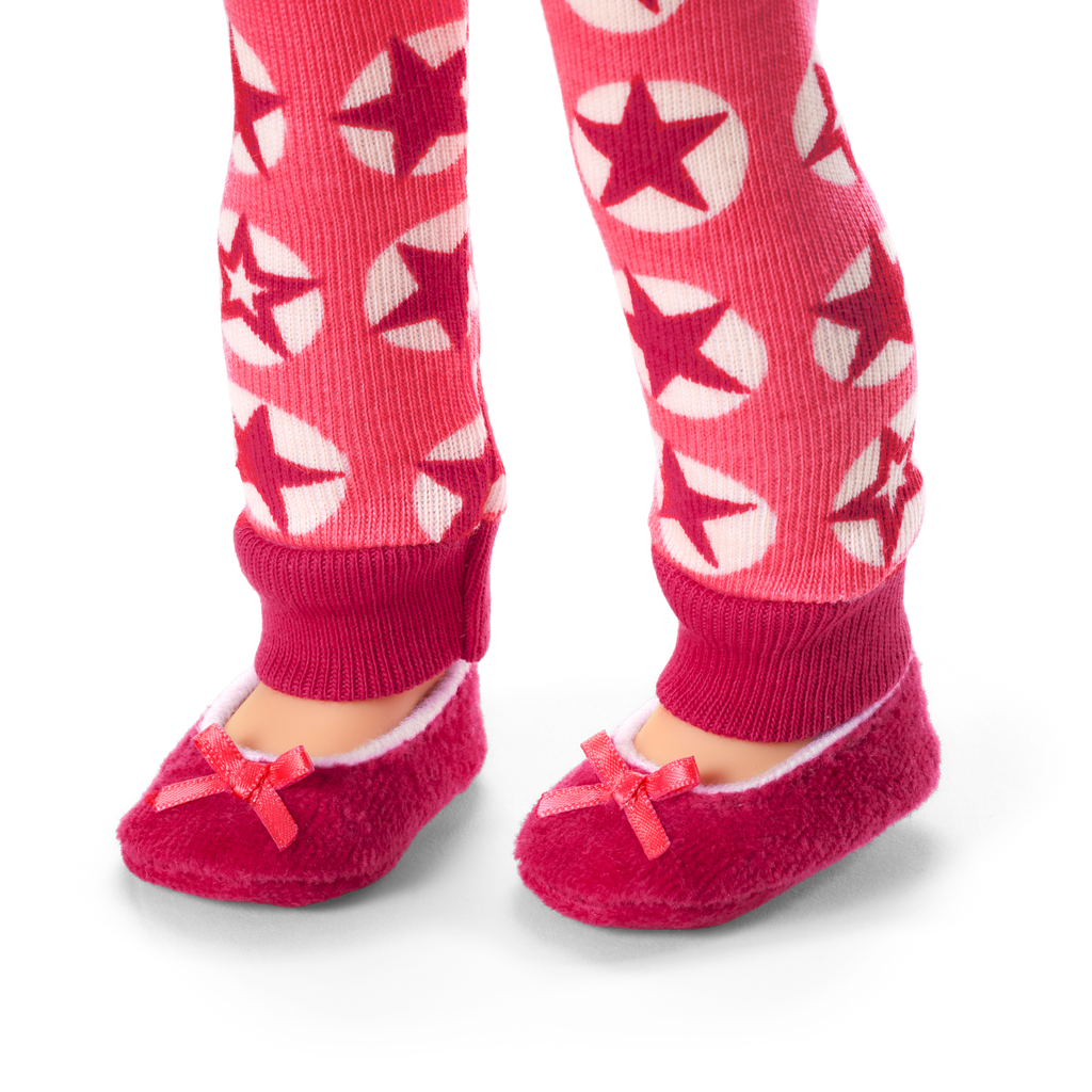 American Girl® x Hanna Andersson Berry Bright Stars Pajamas for 14.5-inch Dolls F3