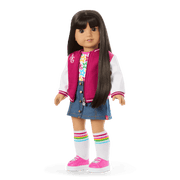 Truly Me™ 18-inch Doll #130 with straight black-brown hair F4