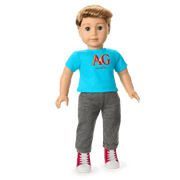 Truly Me™ 18-inch Doll #104 with straight caramel hair W5