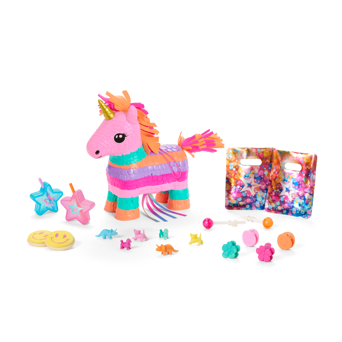 Unicorn Piñata & Party Accessories for 18-inch Dolls H1