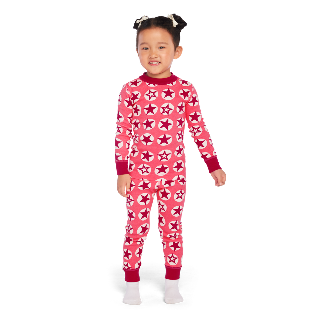 American Girl® x Hanna Andersson Berry Bright Stars Pajamas for Little Girls & Girls L4