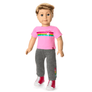 Truly Me™ 18-inch Doll #104 with straight caramel hair W5