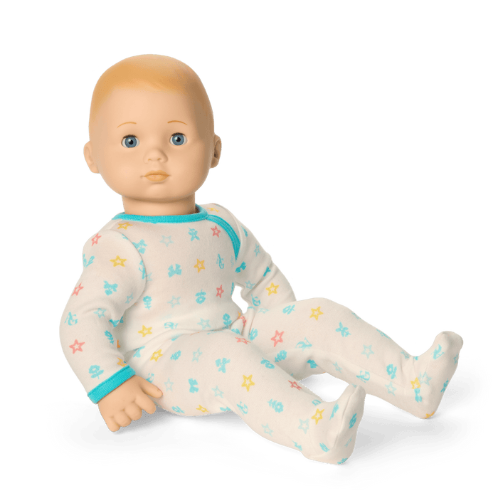 Bitty Baby® Doll #3 with blonde hair in Pastel Blue Y2
