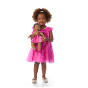 Pink Party-Ready Dress for Little Girls (Bitty Baby®) U5