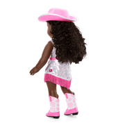 Glam Pink Cowgirl Outfit for 18-inch Dolls E6