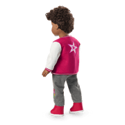 Truly Me™ 18-inch Doll #113 with curly dark-brown hair E4