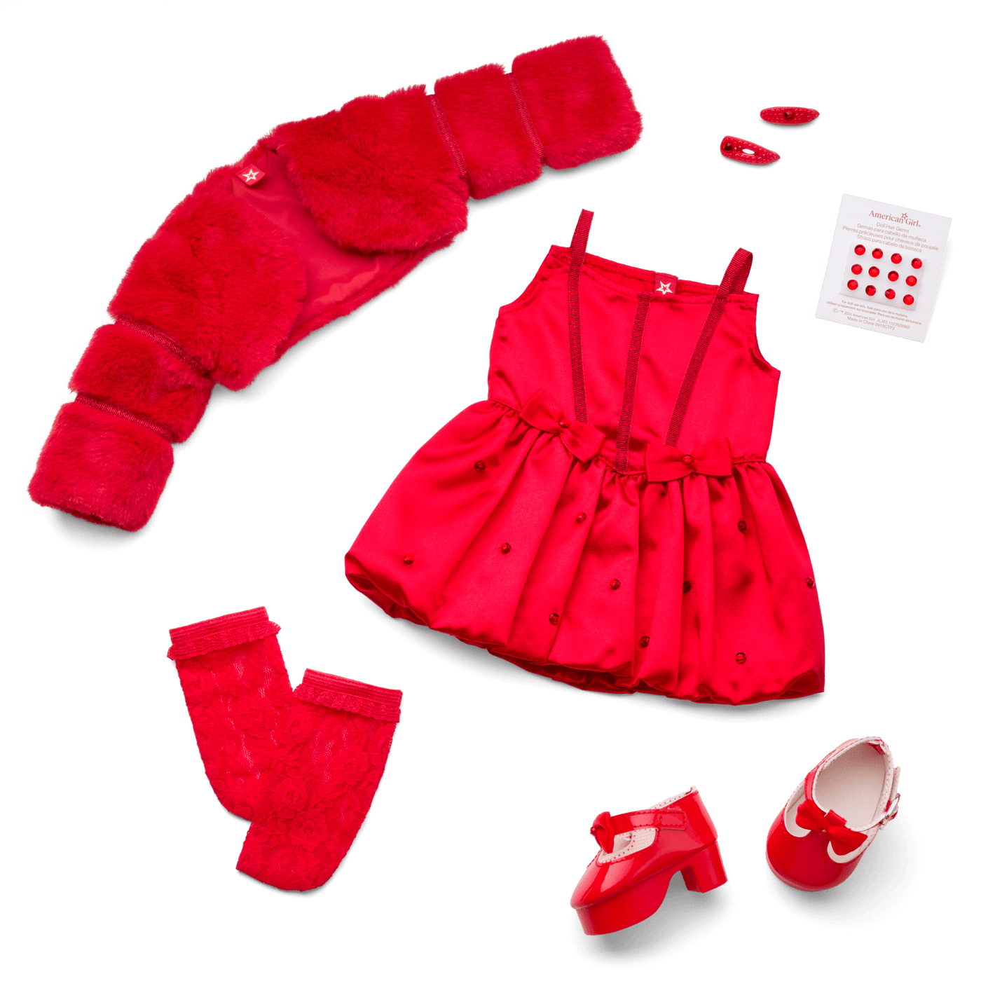 July Ruby Beauty Outfit for 18-inch Dolls M6