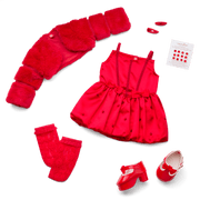 July Ruby Beauty Outfit for 18-inch Dolls M6