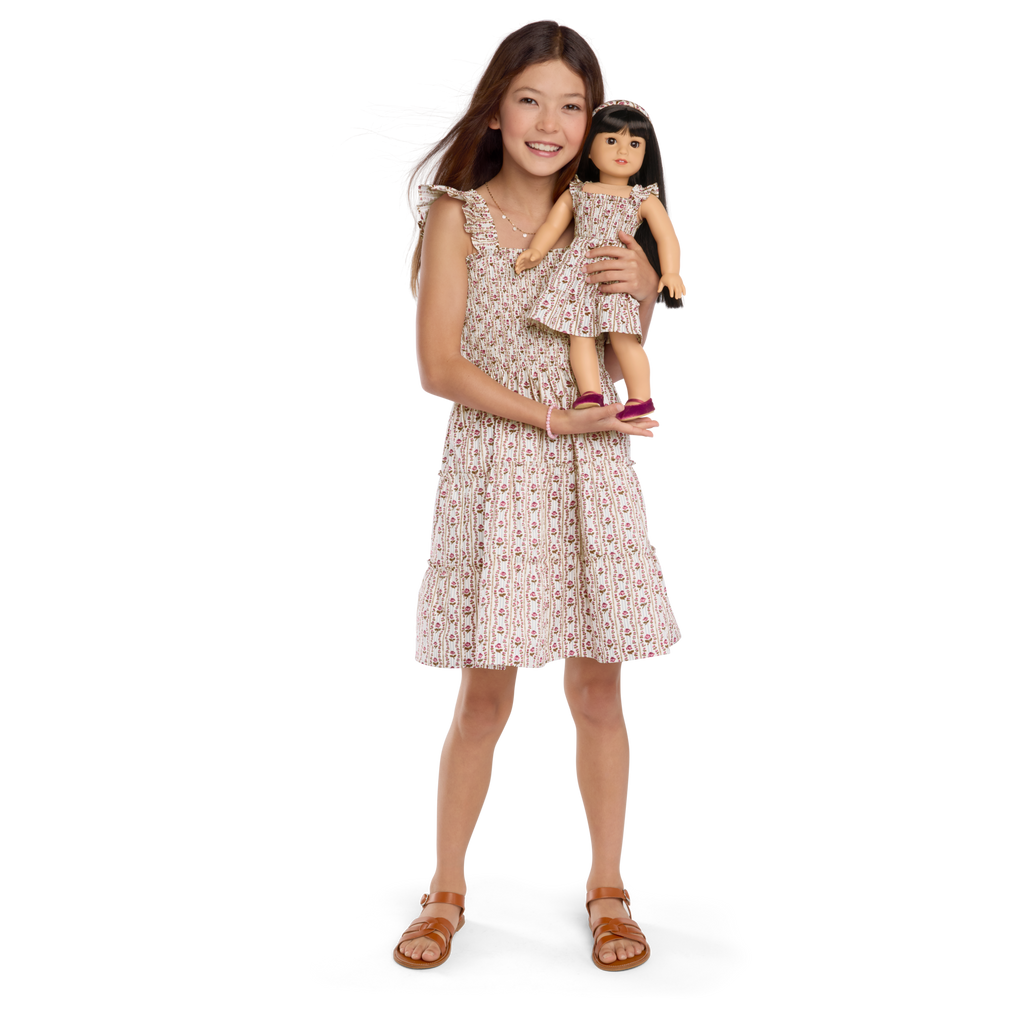 American Girl® x Hill House Home Tiny Ellie Nap Dress for Girls (Felicity™ Print) X3