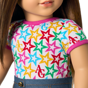 Truly Me™ 18-inch Doll #107 with straight brown hair F0