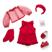 January Garnet Glam Outfit for 18-inch Dolls E2