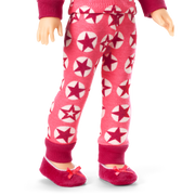 American Girl® x Hanna Andersson Berry Bright Stars Pajamas for 14.5-inch Dolls V4