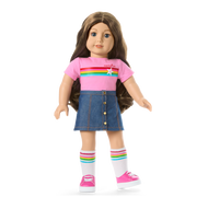 Truly Me™ 18-inch Doll #126 with wavy brown hair Z2