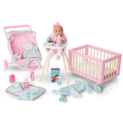 Little Bitty Baby™ Layette & High Chair Set for 7.75-inch Dolls Z1