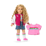 Truly Me™ 18-inch Doll #115 with curly blonde hair J2