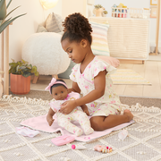 Bitty Baby® Doll #1 with black hair Care & Play Set K1