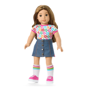 Truly Me™ 18-inch Doll #118 with curly caramel hair K5