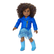 September Sapphire Sparkle Outfit for 18-inch Dolls G1