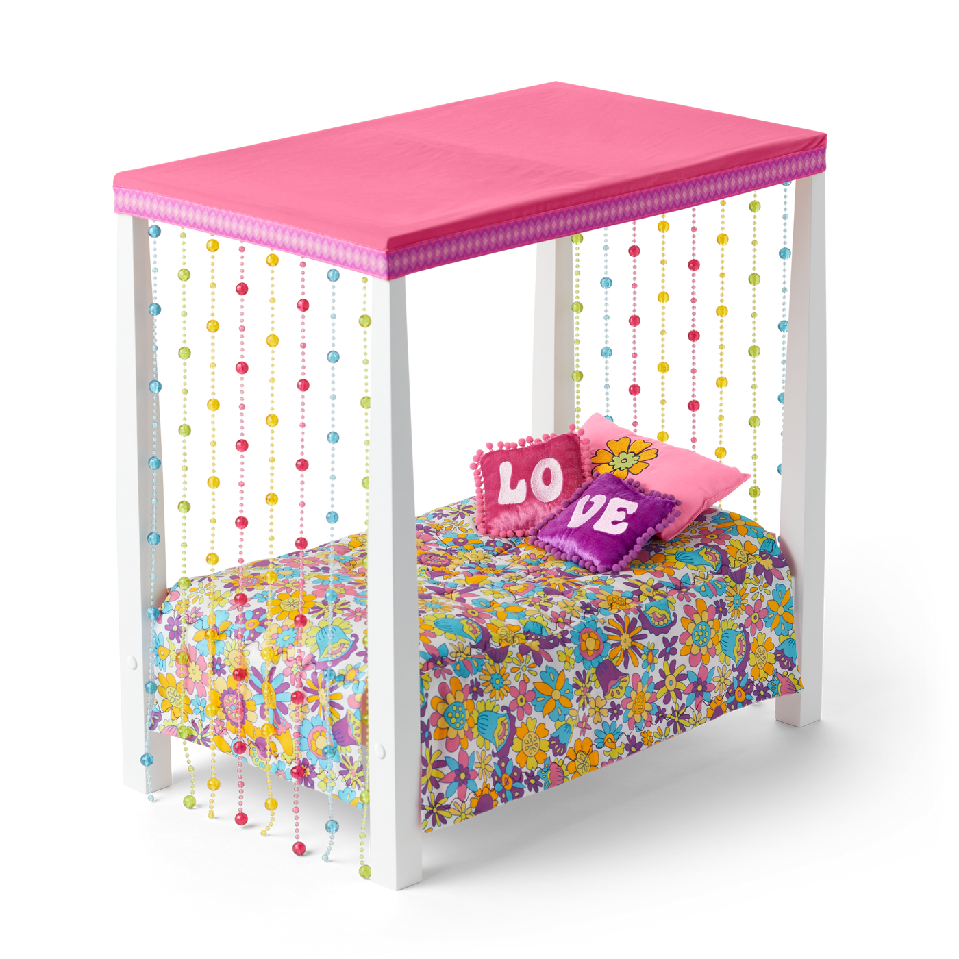 Julie’s™ Groovy Bed & Bedding for 18-inch Dolls (Historical Characters) H3