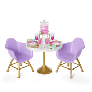 Kitchen Table for Two Set for 18-inch Dolls O5