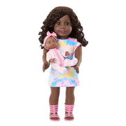 Little Bitty Baby™ 7.75-inch Doll with black hair U3