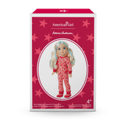 American Girl® x Hanna Andersson Berry Bright Stars Pajamas for 14.5-inch Dolls F3