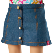 Truly Me™ 18-inch Doll #100 with straight layered blonde hair B3