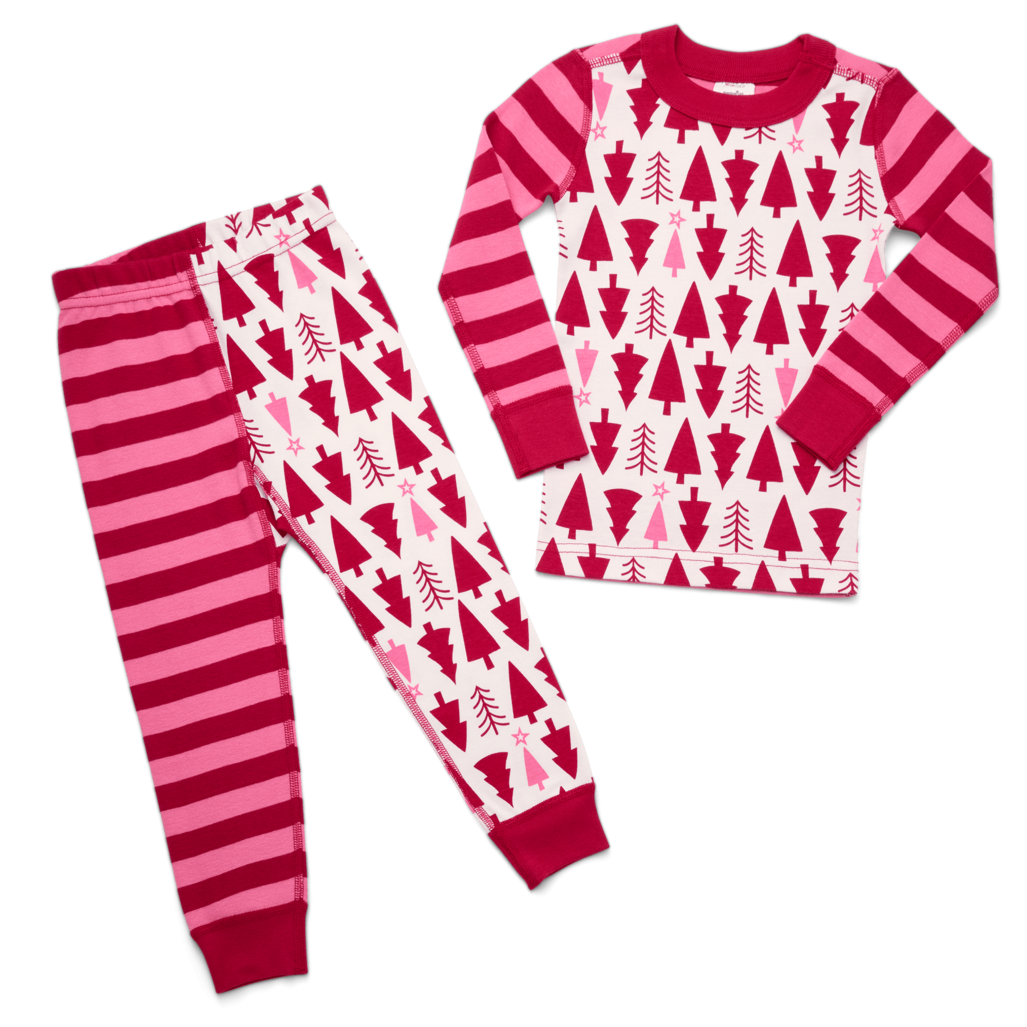 American Girl® x Hanna Andersson Holiday Treetops Pajamas for Little Girls & Girls V4