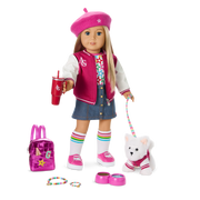Truly Me™ 18-inch Doll #100 with straight layered blonde hair B3