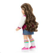 Truly Me™ 18-inch Doll #126 with wavy brown hair Z2