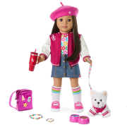 Truly Me™ 18-inch Doll #124 with straight black-brown hair Y6