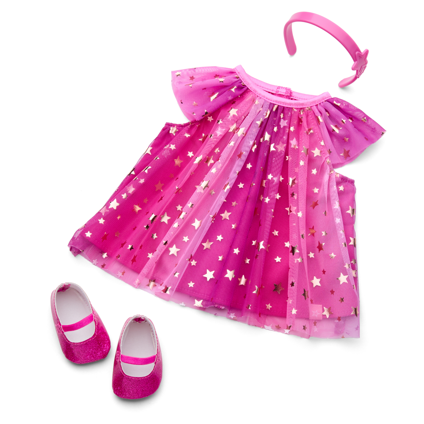 Pink Party-Ready Dress for Bitty Baby® Dolls E5