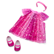 Pink Party-Ready Dress for Bitty Baby® Dolls E5