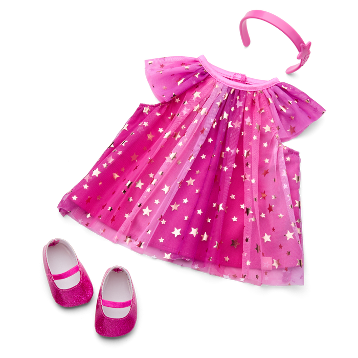 Pink Party-Ready Dress for Bitty Baby® Dolls E5