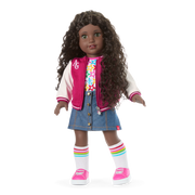 Truly Me™ 18-inch Doll #127 with curly dark-brown hair U7
