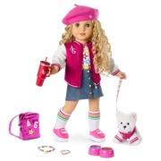 Truly Me™ 18-inch Doll #115 with curly blonde hair J2