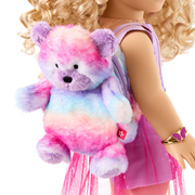 Colorful Teddy Bear Backpack & Accessory Set for 18-inch Dolls K1