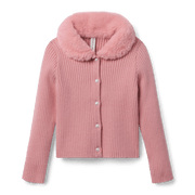 American Girl® x Janie and Jack Rosy Ribbed Cardigan for Girls Z7