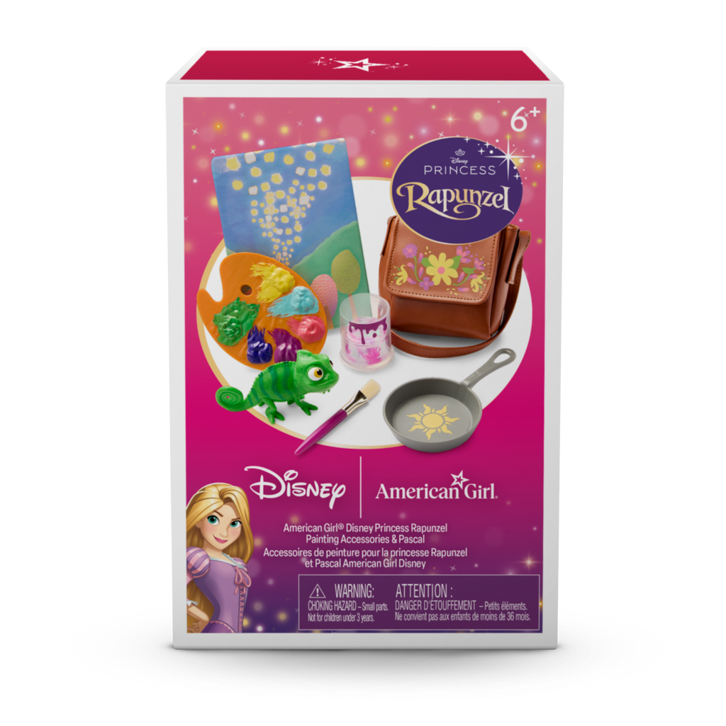 American Girl® Disney Princess Rapunzel Painting Accessories & Pascal for 18-inch Dolls Y0