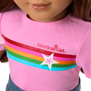 Truly Me™ 18-inch Doll #117 with wavy dark-brown hair Z9