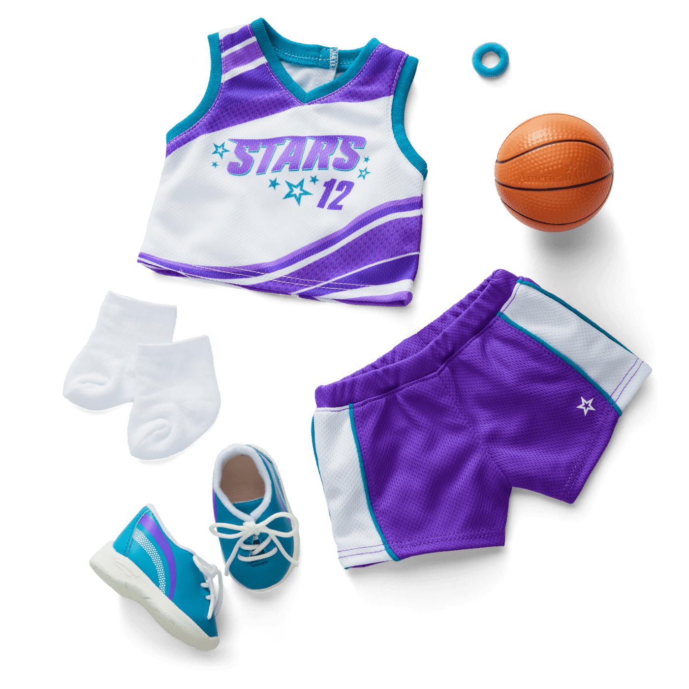 Star Player Basketball Outfit for 18-inch Dolls Z6