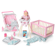 Little Bitty Baby™ Layette & High Chair Set for 7.75-inch Dolls Z1