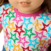 Truly Me™ 18-inch Doll #118 with curly caramel hair K5