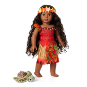 Disney Moana Wayfinder Outfit & Sea Turtle Plush for 18-inch Dolls by American Girl® K9