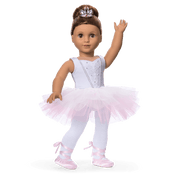 My First Ballet Recital Costume for 18-inch Dolls H1