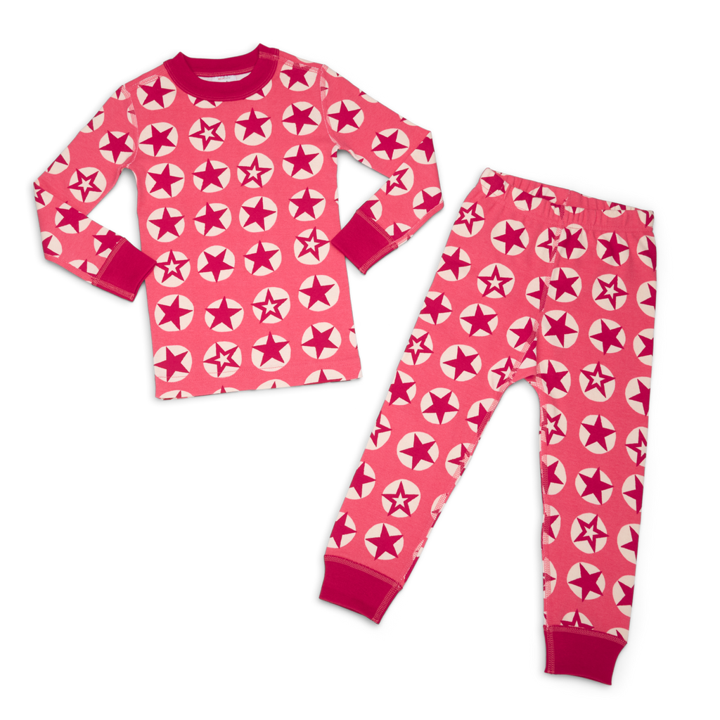 American Girl® x Hanna Andersson Berry Bright Stars Pajamas for Little Girls & Girls L4