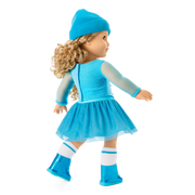 December Blue Brilliance Topaz Outfit for 18-inch Dolls I6